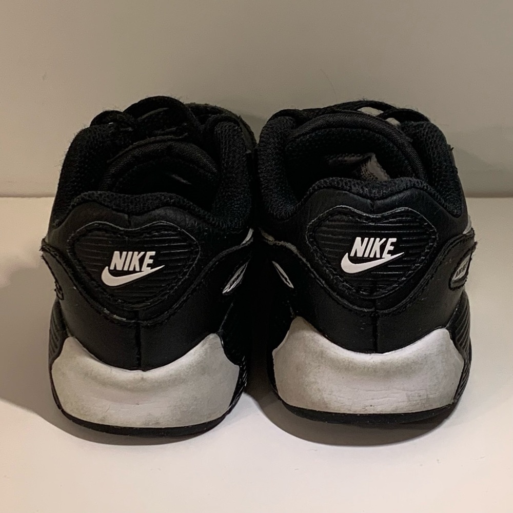 🖤 NIKE AIR MAX 90 BLACK WHITE TODDLER SNEAKERS SIZE 8C RUNNING SHOES 🖤 - Picture 4 of 6